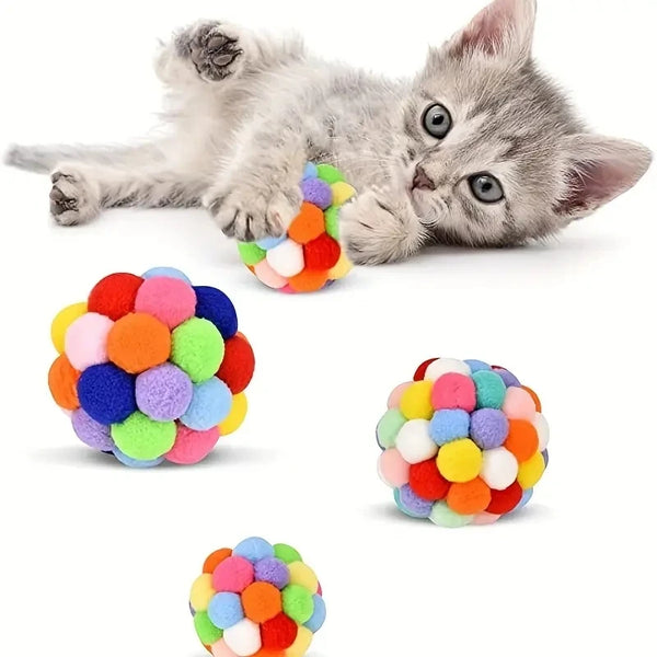 TumblePlay Plush Woolen Cat Ball