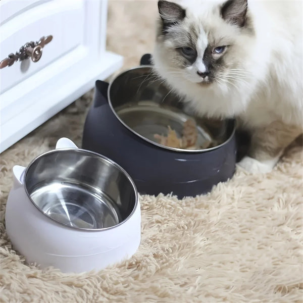 Raised Cat Bowl with Cute Ears