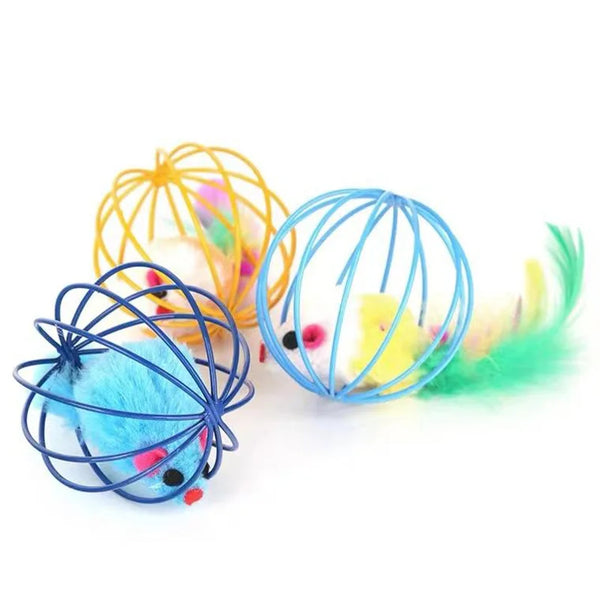 Colorful Chase Mouse Toy
