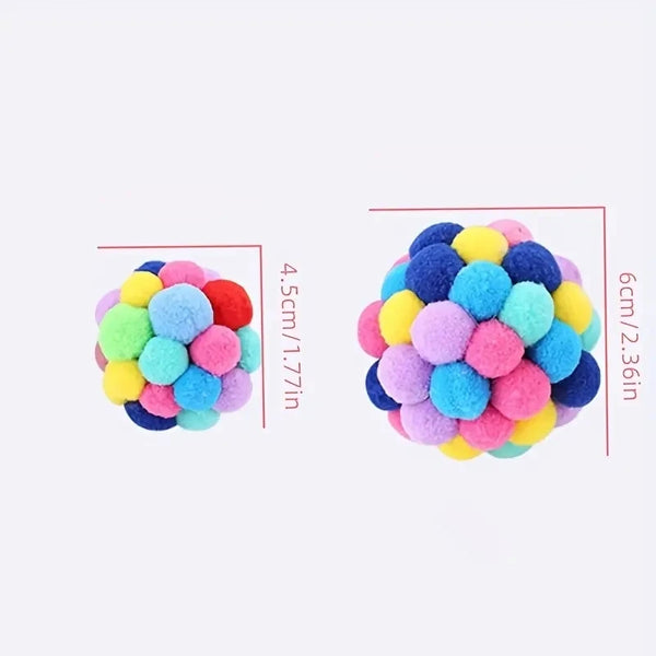 TumblePlay Plush Woolen Cat Ball