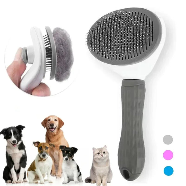 QuickClean Self-Clean Pet Brush